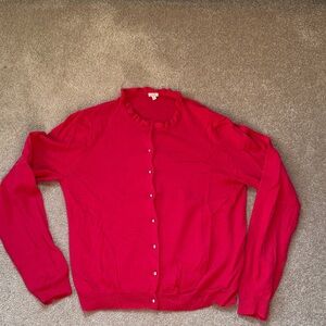 Pink Button-Up Cardigan